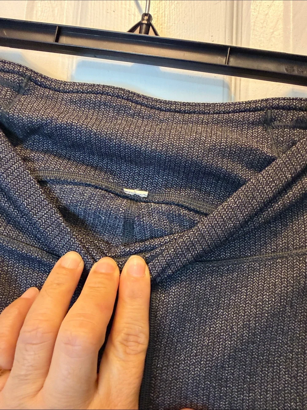 lululemon athletica Dark Charcoal Ribbed High-Waist Leggings with Side Pockets